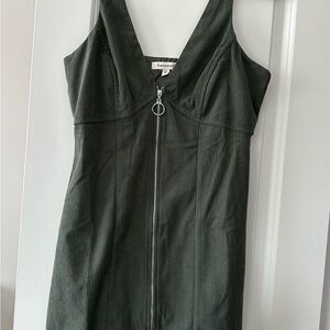 Francesca’s Tilda Cord Zip Up Mini Dress